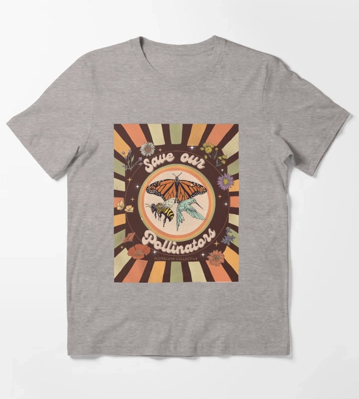 Save our pollinators T-Shirt Heather Grey