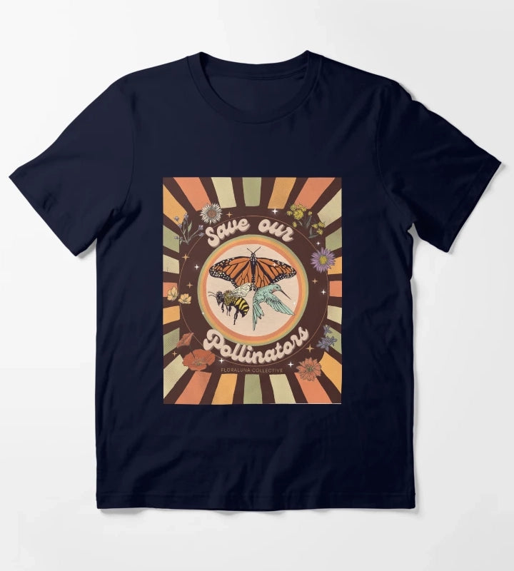 Save our pollinators T-Shirt Navy
