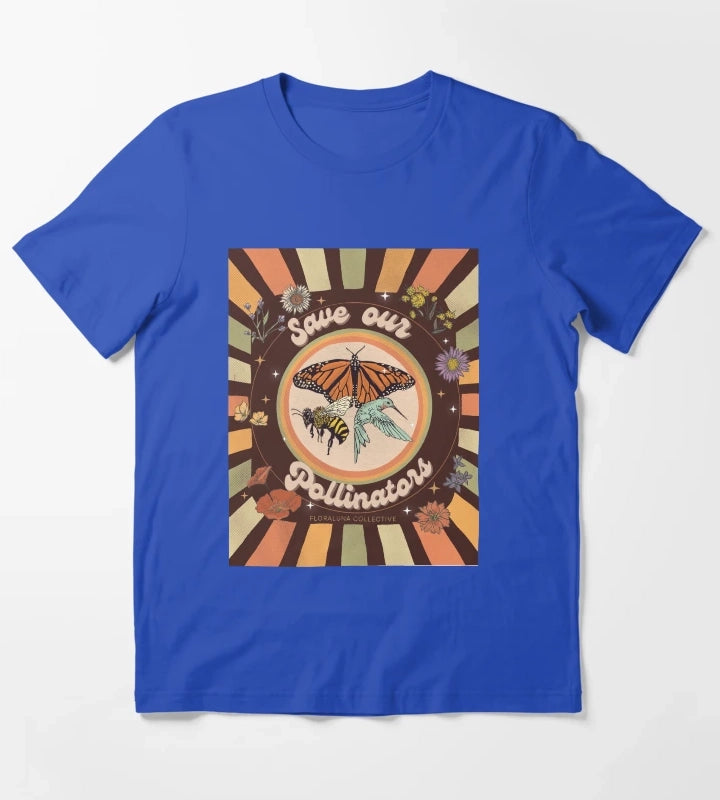 Save our pollinators T-Shirt Blue