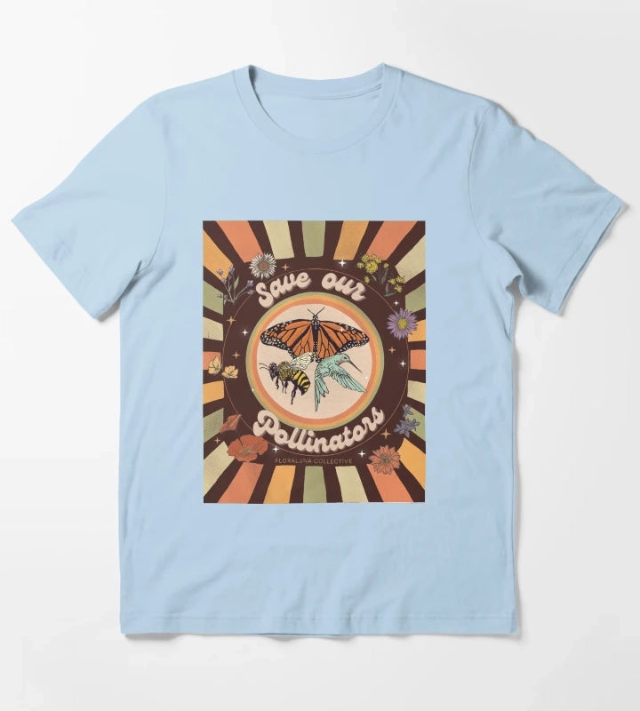Save our pollinators T-Shirt Sky Blue