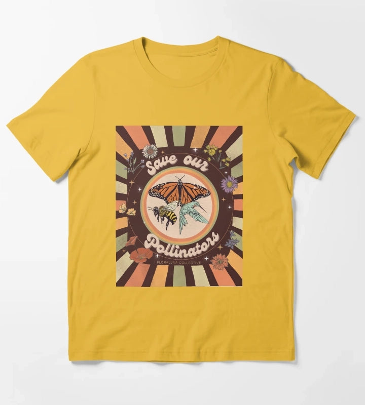 Save our pollinators T-Shirt Yellow