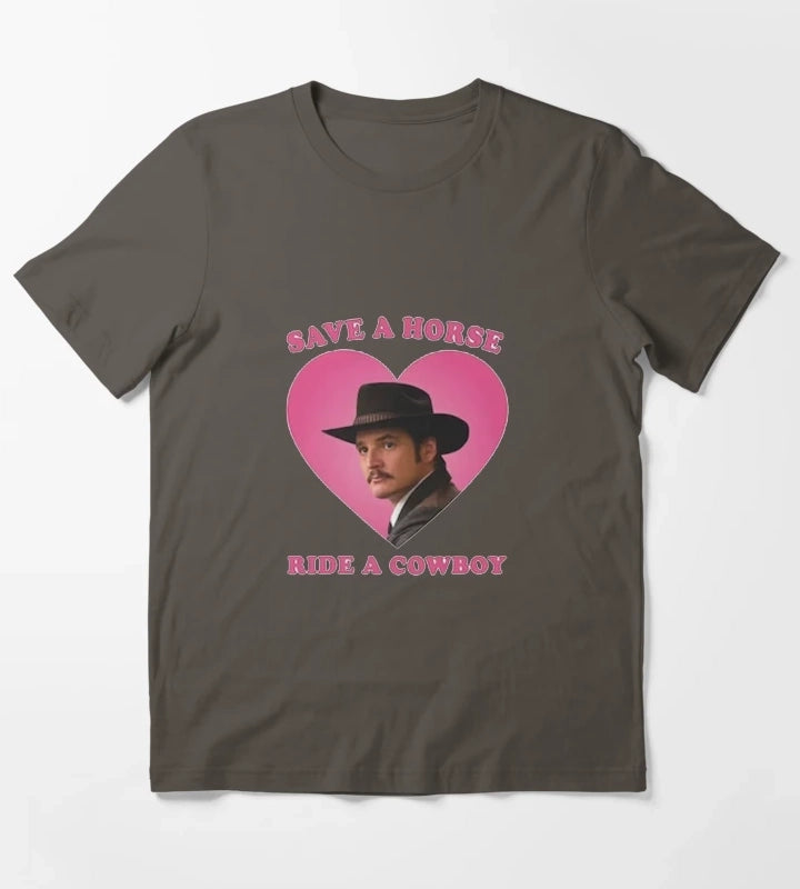 Save the horse ride a cowboy T-Shirt Dark Grey