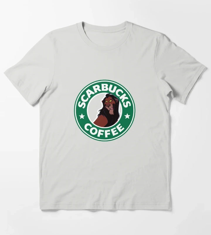 Scarbucks Coffee T-Shirt Light Grey