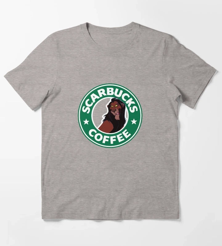 Scarbucks Coffee T-Shirt Heather Grey