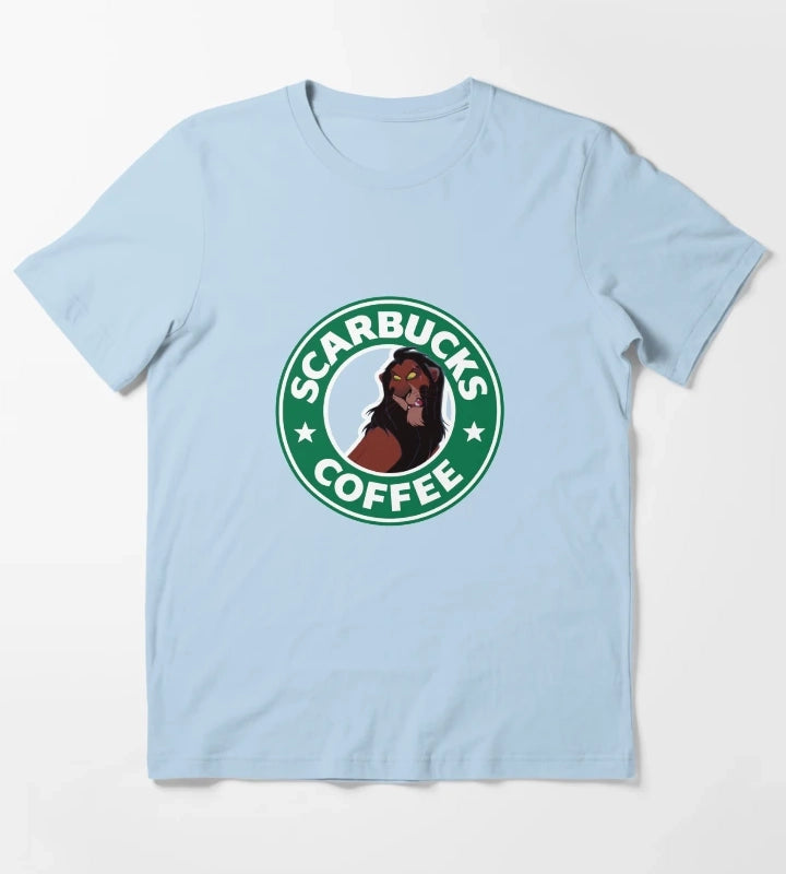 Scarbucks Coffee T-Shirt Sky Blue