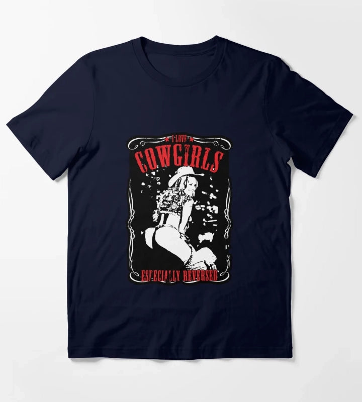 Sexy Reverse Cowgirl T-Shirt Navy