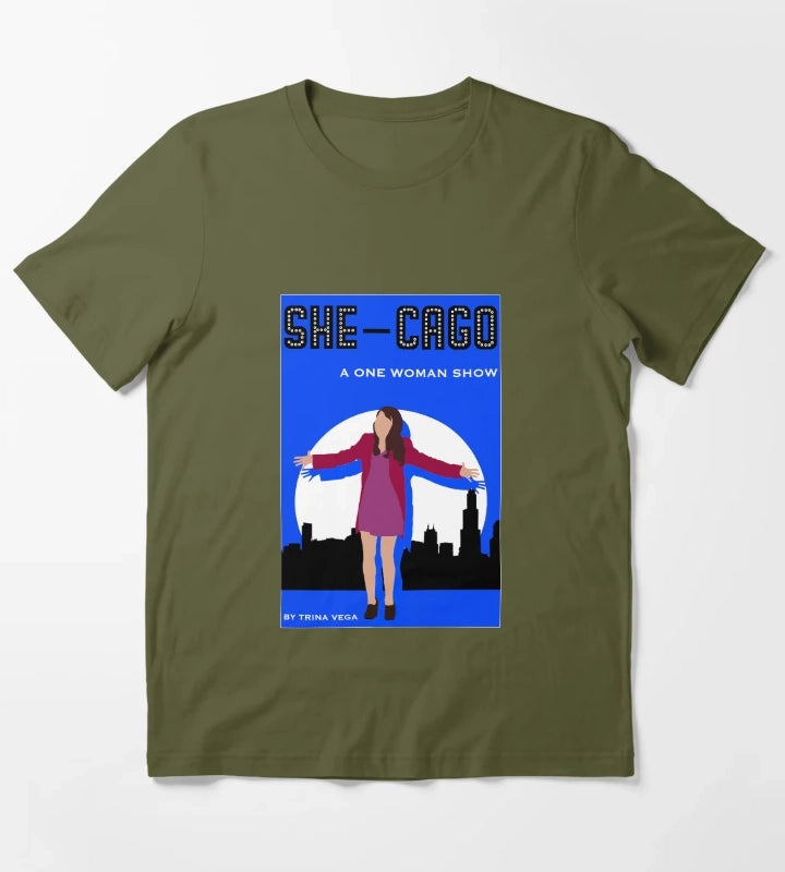 SheCago Play Victorious T-Shirt Olive Green