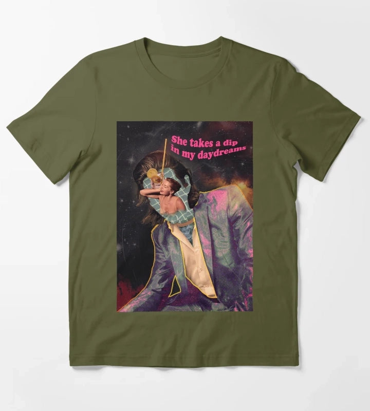 She Looks Like Fun T-Shirt Olive Green