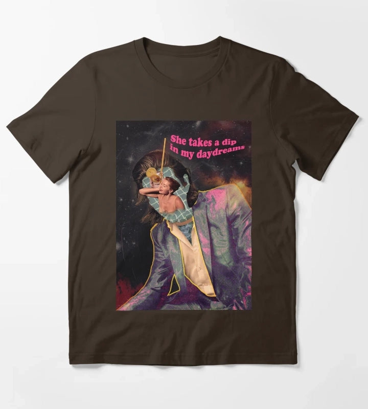 She Looks Like Fun T-Shirt Brown