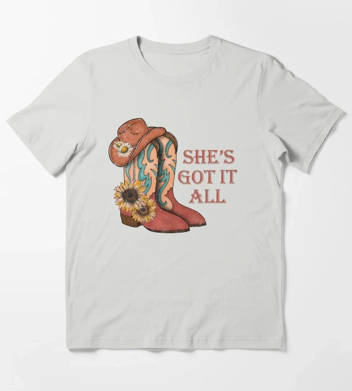 Shes Got It All T-Shirt Light Grey