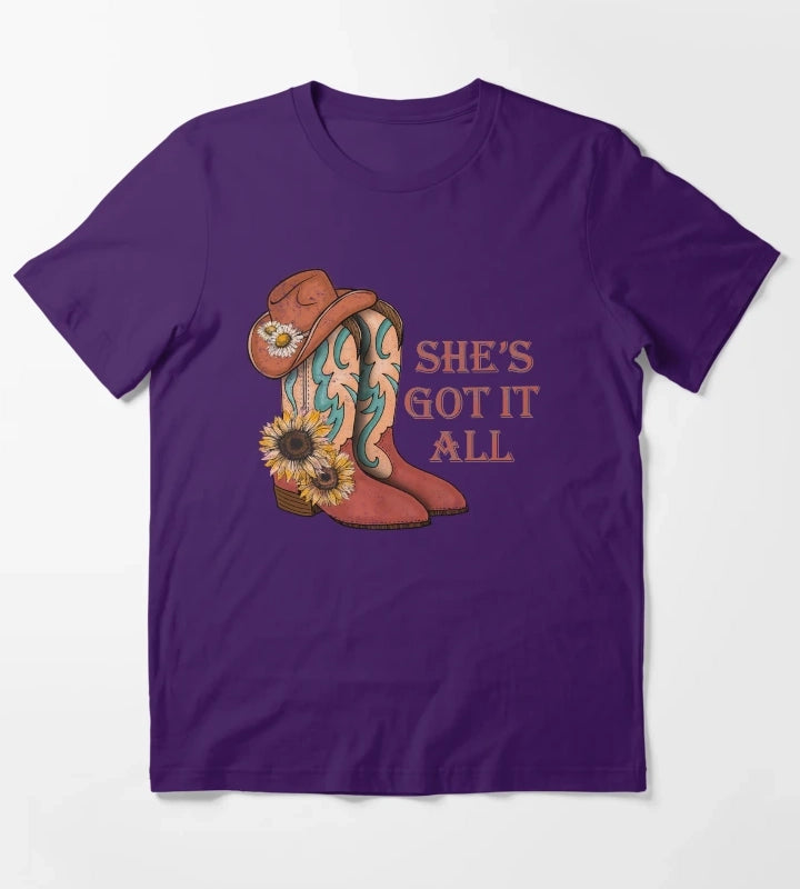 Shes Got It All T-Shirt Purple
