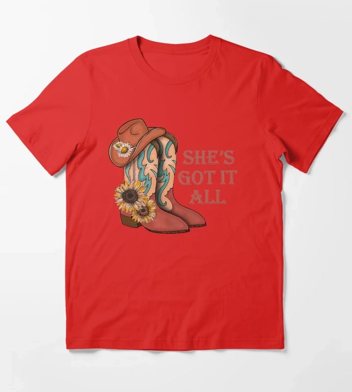 Shes Got It All T-Shirt Red