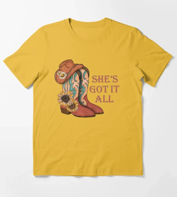 Shes Got It All T-Shirt Yellow