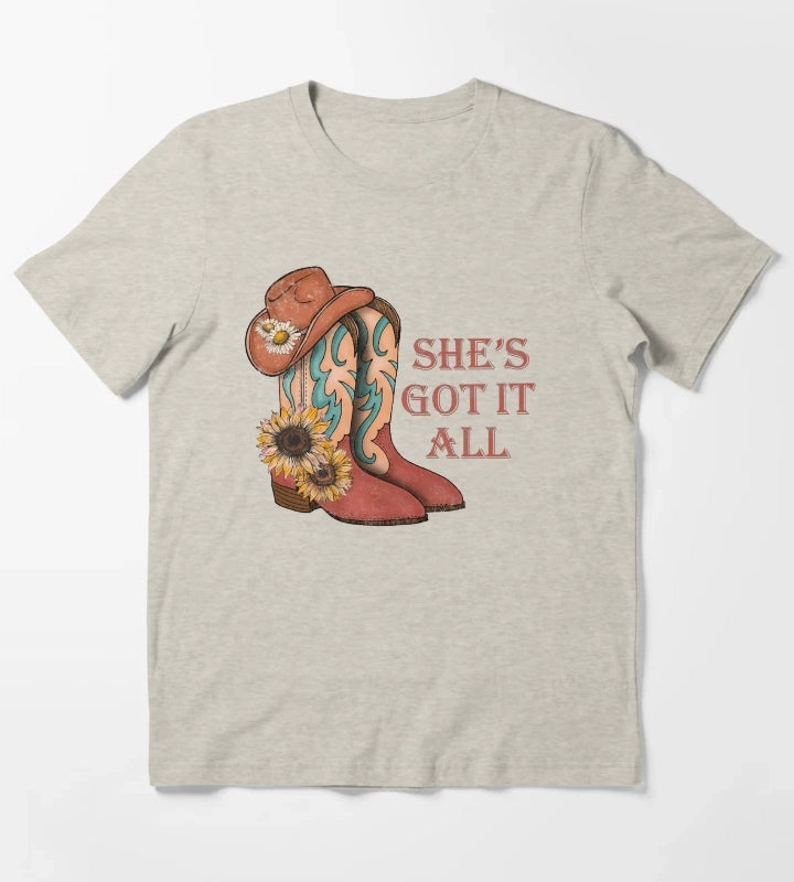Shes Got It All T-Shirt Cream