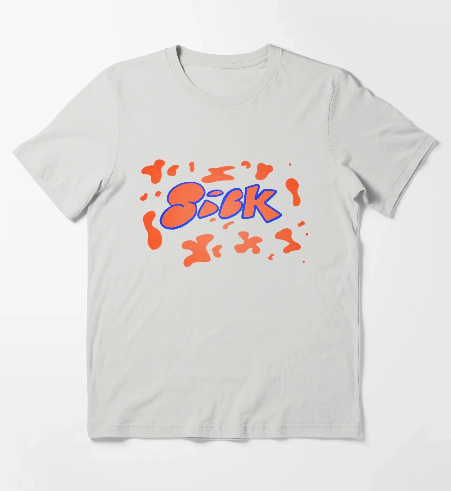 Sick Splatter T-Shirt Light Grey