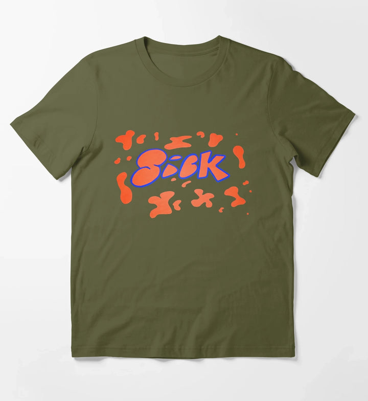 Sick Splatter T-Shirt Olive Green