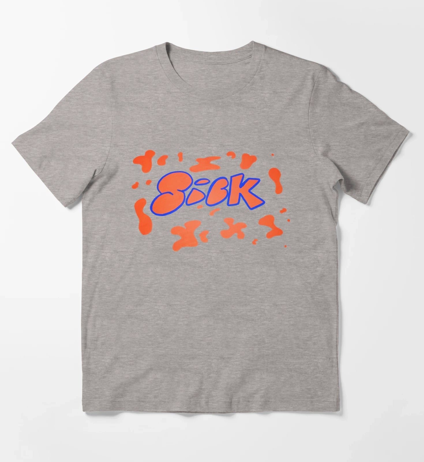 Sick Splatter T-Shirt Heather Grey