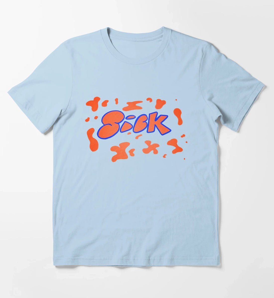 Sick Splatter T-Shirt Sky Blue