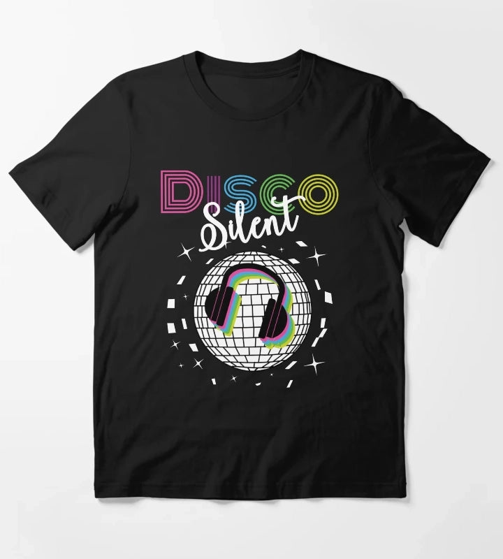 Silent Disco Headphones 70s Silent Party Themed T-Shirt
