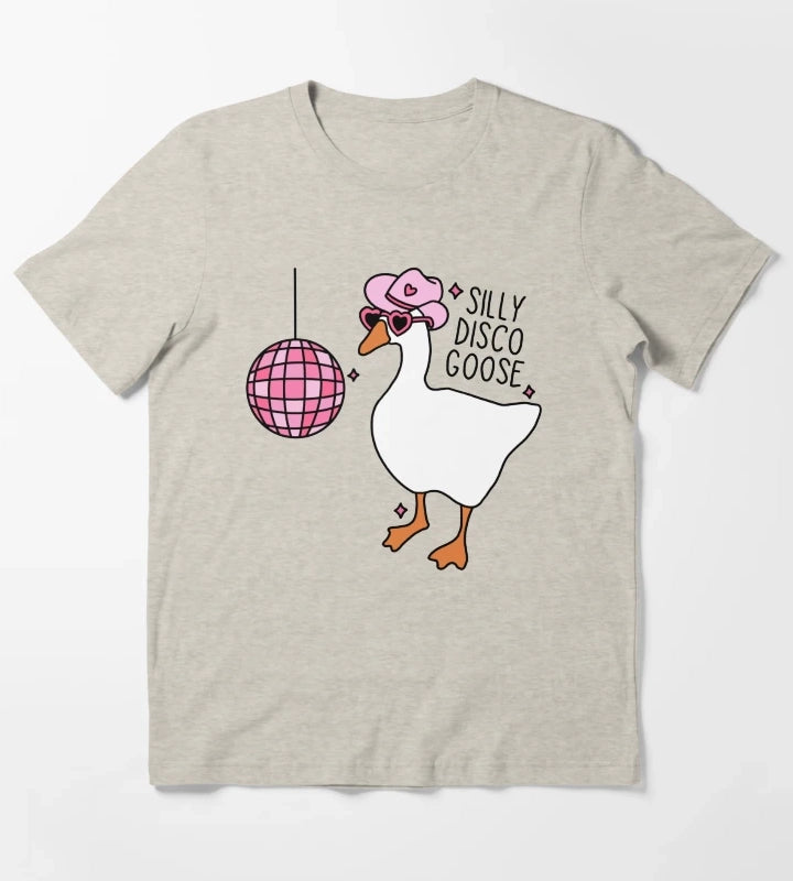 Silly Disco Goose T-Shirt Cream
