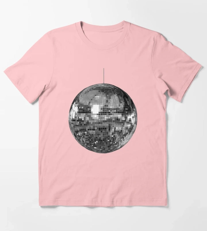 Silver Disco Ball T-Shirt Dark Grey
