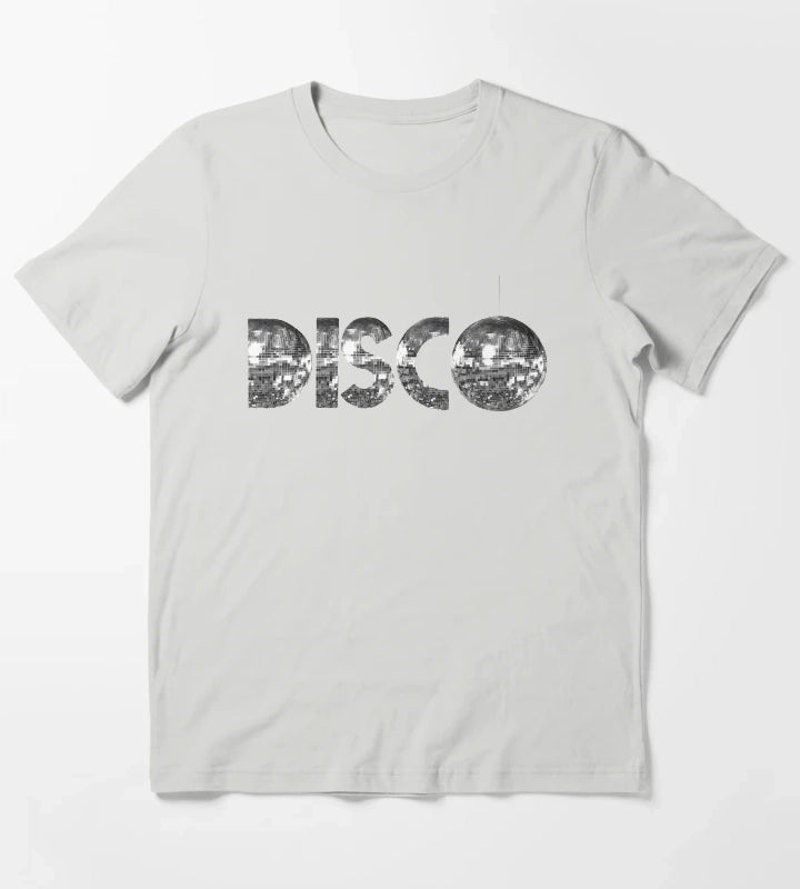 Silver Disco T-Shirt Light Grey