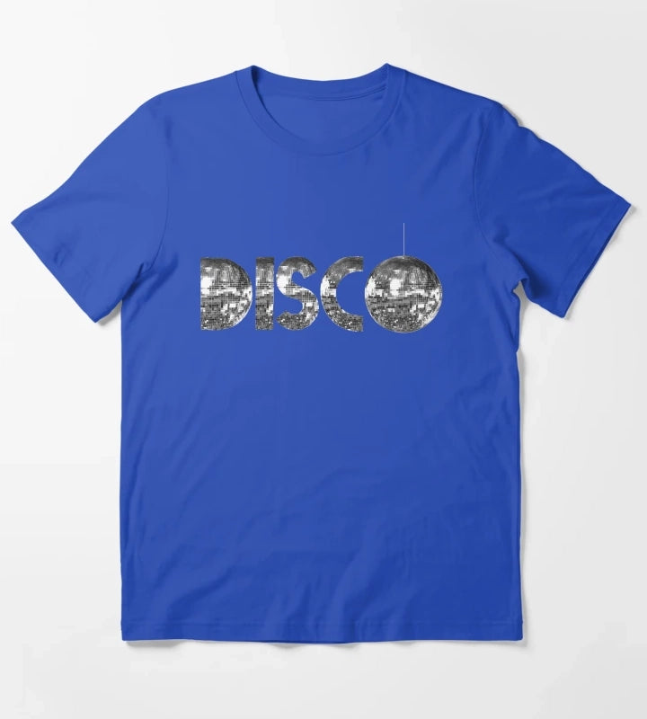 Silver Disco T-Shirt Blue