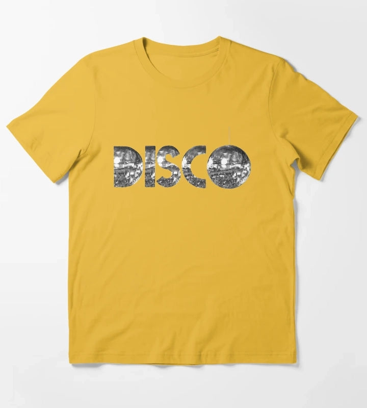 Silver Disco T-Shirt Yellow