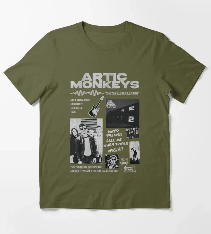 Silver Lining T-Shirt Olive Green