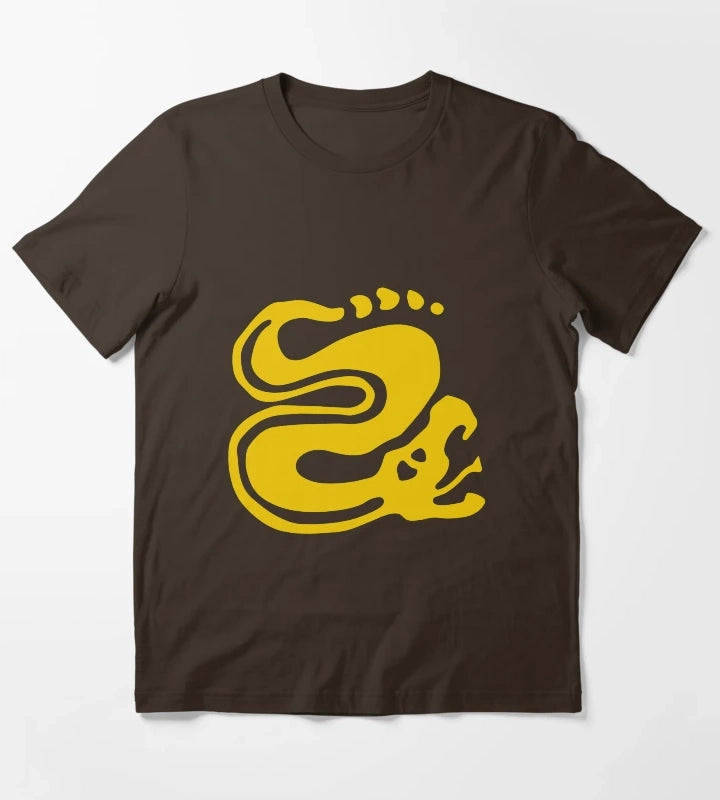 Silver Snakes T-Shirt Brown