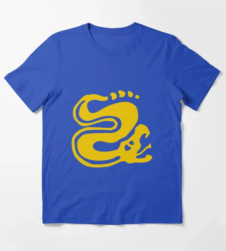Silver Snakes T-Shirt Blue
