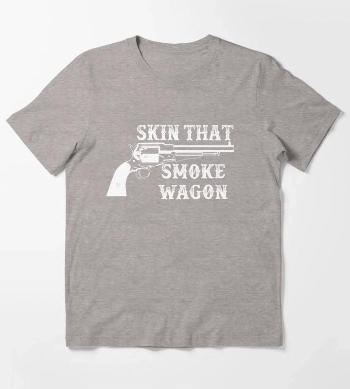 Skin That Smoke Wagon T-Shirt Heather Grey
