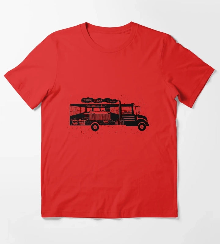Skool Beans Cafe T-Shirt Red
