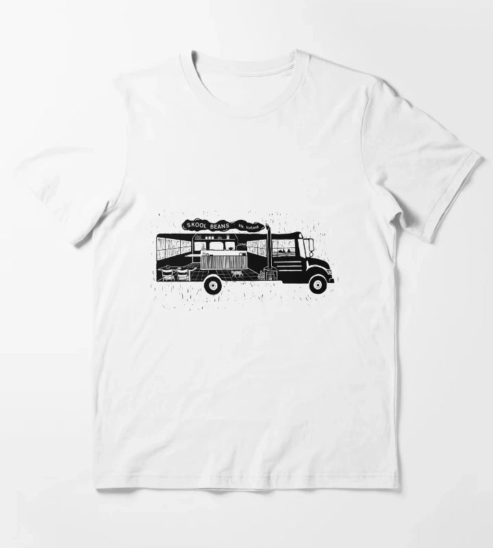 Skool Beans Cafe T-Shirt White