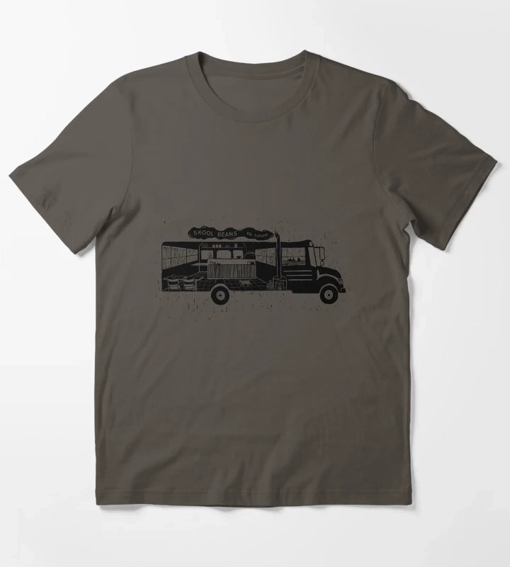 Skool Beans Cafe T-Shirt Dark Grey