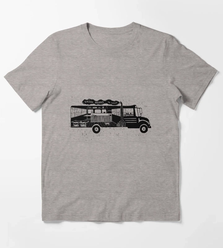 Skool Beans Cafe T-Shirt Heather Grey