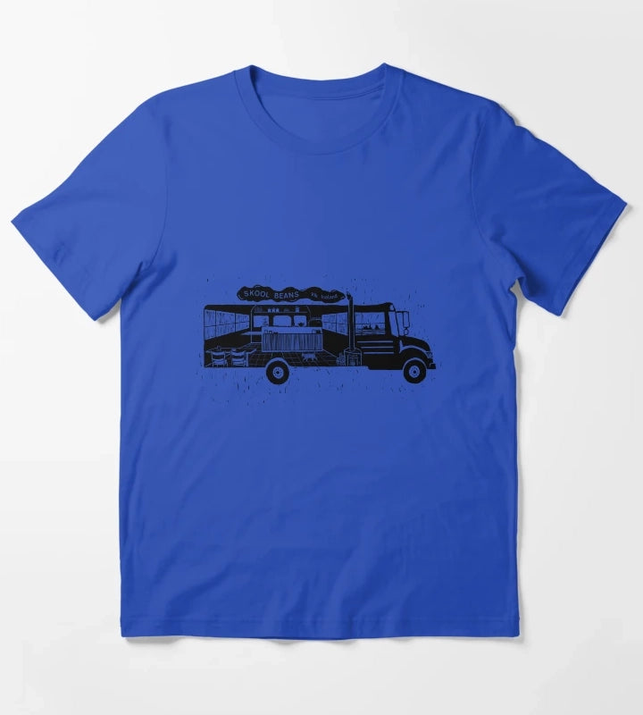 Skool Beans Cafe T-Shirt Blue