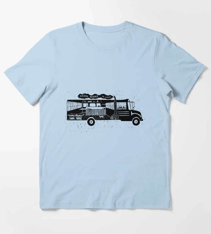 Skool Beans Cafe T-Shirt Sky Blue