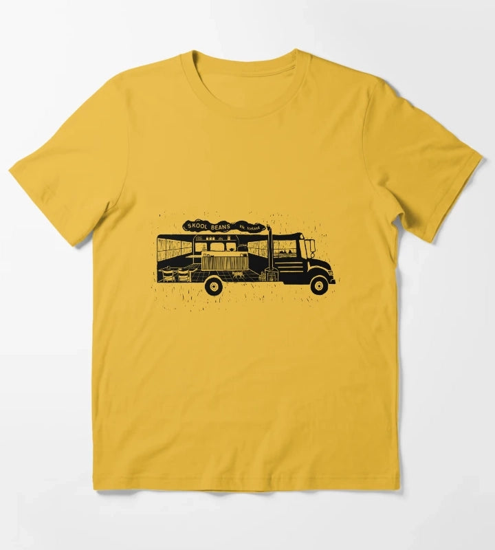 Skool Beans Cafe T-Shirt Yellow