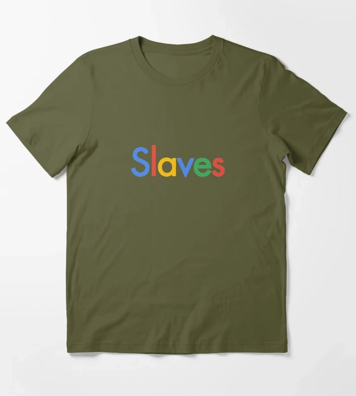 Slaves band search engine tee T-Shirt Olive Green