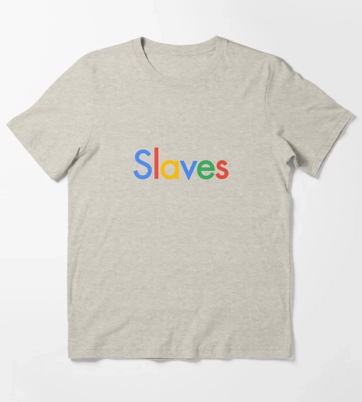 Slaves band search engine tee T-Shirt Cream