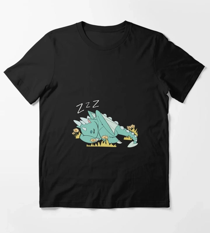Sleeping Spark the Dragon Simple T-Shirt
