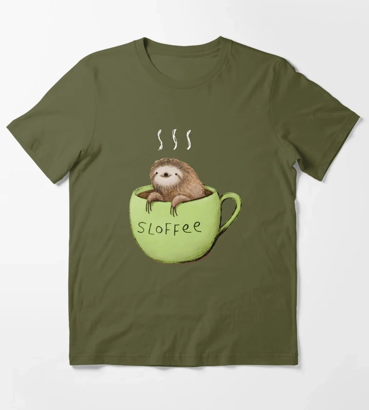 Sloffee T-Shirt Olive Green