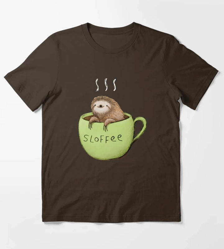 Sloffee T-Shirt Brown