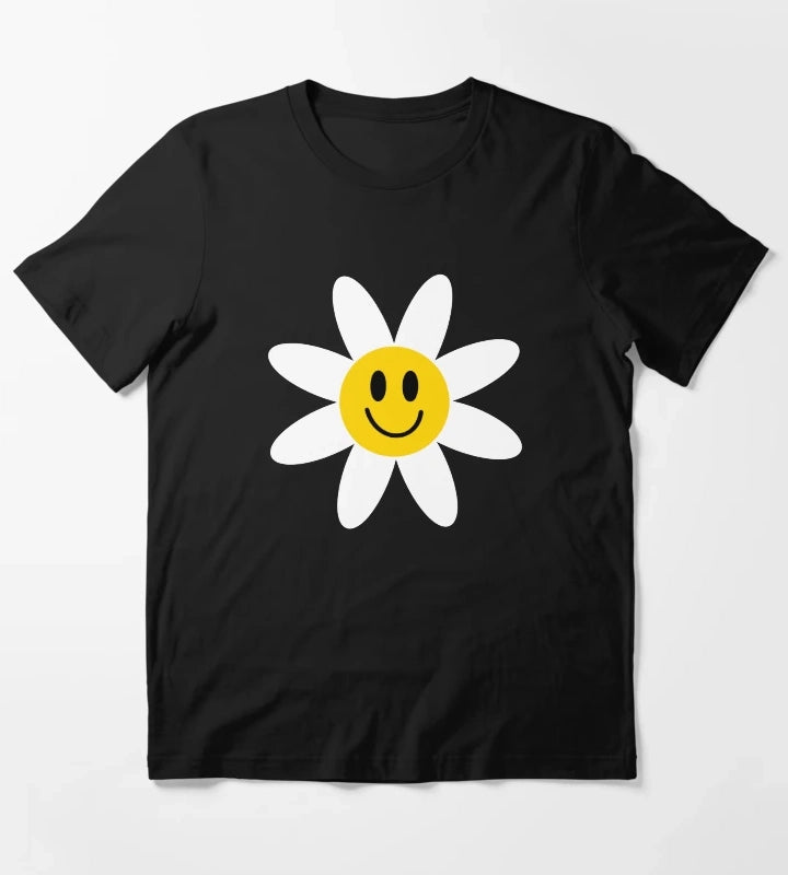 Smiling Daisies Blue T-Shirt