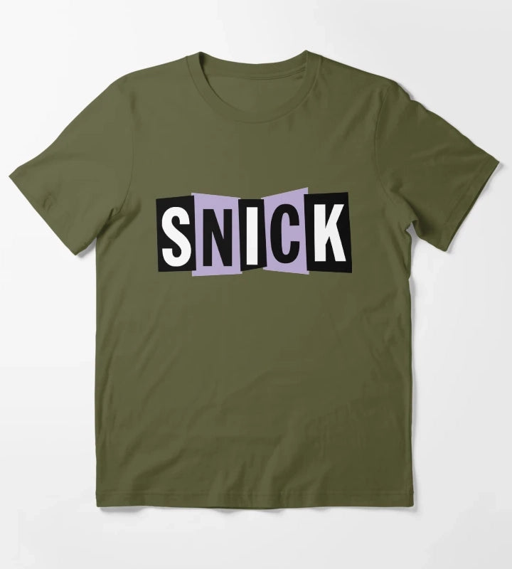 Snick Logo T-Shirt Olive Green