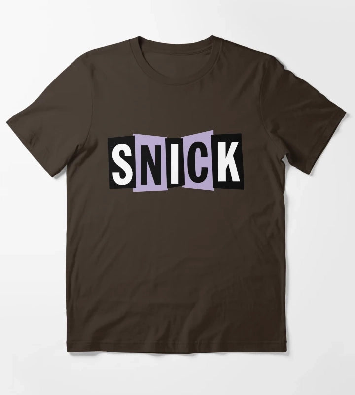 Snick Logo T-Shirt Brown
