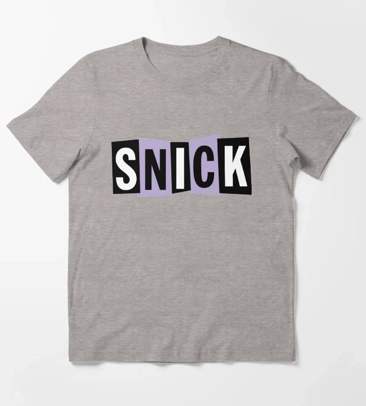 Snick Logo T-Shirt Heather Grey