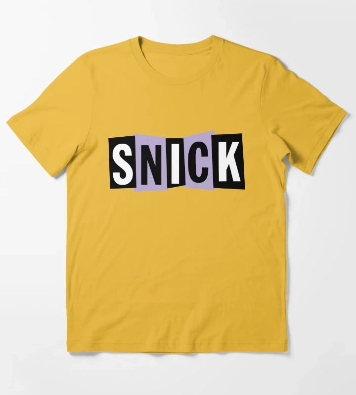 Snick Logo T-Shirt Yellow