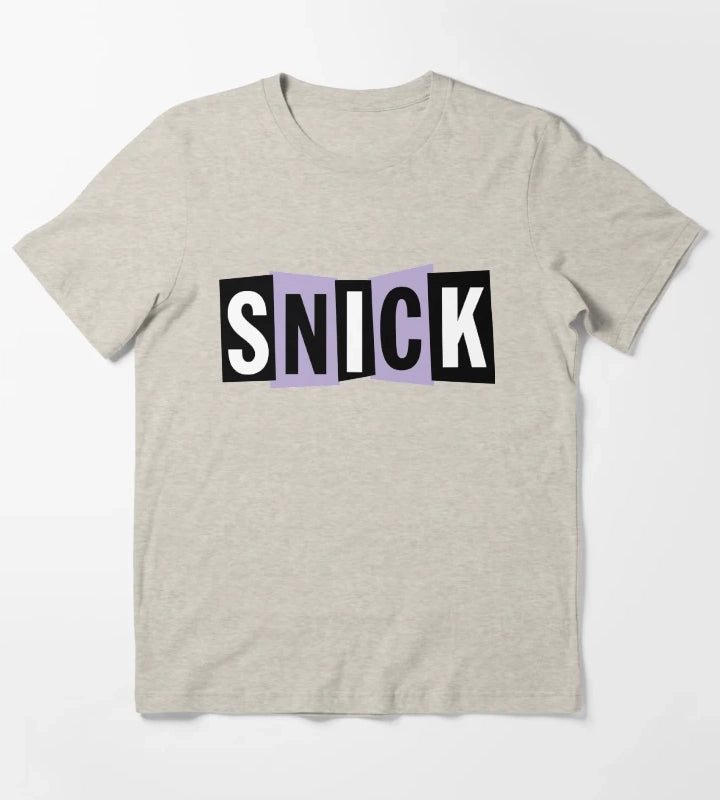 Snick Logo T-Shirt Cream
